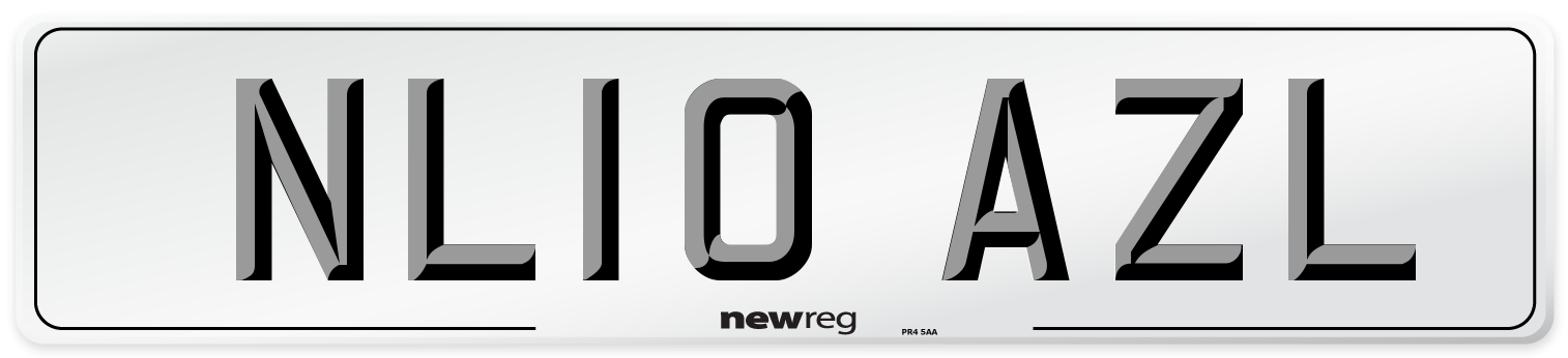 NL10 AZL Number Plate from New Reg